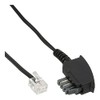 InLine® Connection Cable TAE-N to RJ11 (6P4C) black Black 10