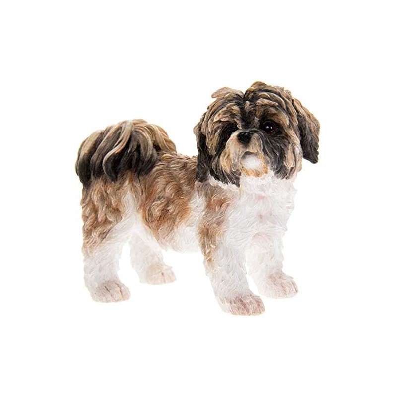 The Leonardo Collection Shih Tzu Dog Ornament, Brown & White,