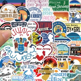 New Jersey 50 New Jersey Stickers NJ Garden State Decal Laptop Hydro Yeti Car Free Shipping