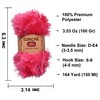 Lukche Eyelash Fun Fur Yarn Premium 100% Polyester 164 Yds