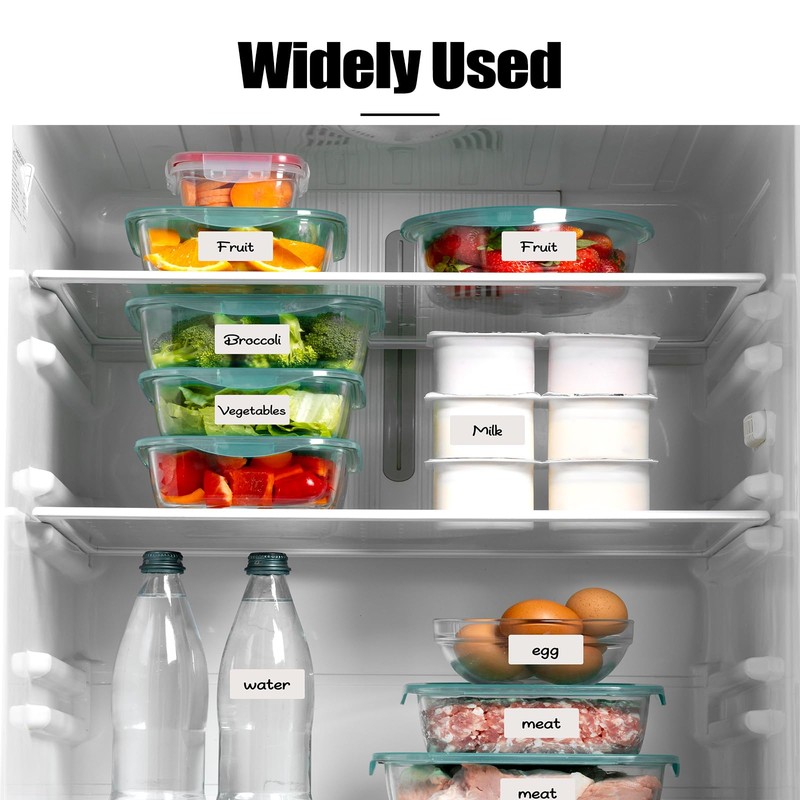 2000 Pcs Removable Freezer Labels, 1" x 2" Blank Label