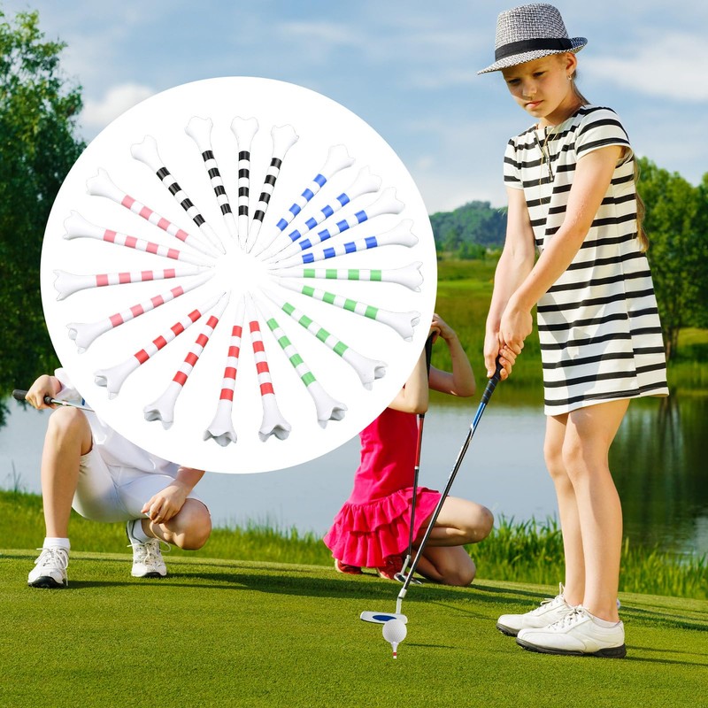 Golf Tee Holder | Training Golf Balls Tees - Striped