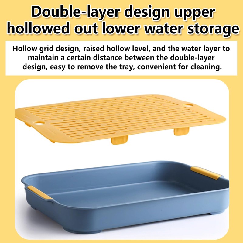Rabbit Toilet Tray, Rabbit Litter Box, Hamster Toilet, Plastic Grate,