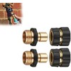 Conector rápido de manguera 3/4" Click to Seal – Juego