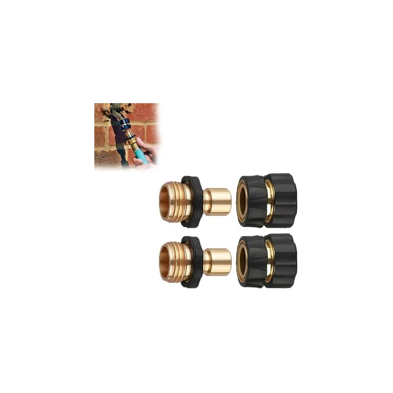 Conector rápido de manguera 3/4" Click to Seal – Juego