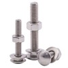 1/2-13 x 3" Stainless Steel Carriage Bolts with Hex Nuts