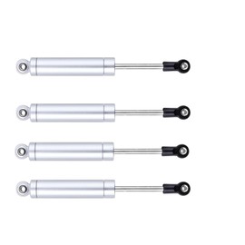 SDSLD Cnc Machined Aluminum Front Rear Built In Spring Shocks for 1/18 Axial Utb18 Capra Trail Buggy Crawlers Oil Filled Type Shocks Absorber Damper Parts Titanium