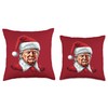 Santa Claus Trump Christmas Art Portrait Graphic Men Women Throw