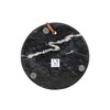 Foreside Home & Garden Round Cutting Board Black Marble &