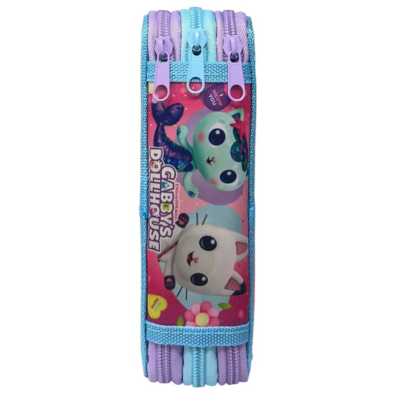 CARTOON Pencil Case 3 Zip Complete 44 Pieces for School