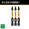 DEWALT FLEXTORQ Torx T15 Bits 3Pk, 1/4 x 2-1/4in for