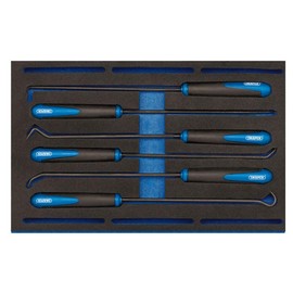 Draper 63494 Long Reach Hook and Pick 6 Piece Set in 1/4 Drawer Eva Insert Tray