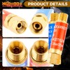 Mgoodoo 4Pcs Oxygen Acetylene Flashback Arrestors Set Torch End Standard