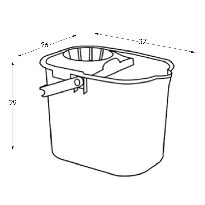 Tatay Rectangle Mop Bucket, 12 L, Blue