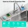 24 Inch Longer Faucet Mat for Kitchen Sink [5°Slope Fast