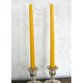 Hand Crafted Pure Beeswax 12" Taper Candles
