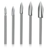 5 Pcs Wood Carving Bits for Dremel Rotary Tool HSS