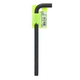 BONDHUS Torx® Hex Wrench Prohold® (L-Wrench with Screw Grip Function) T55 [Short Hand: 1.7 inches (44 mm), Long: 7.1 inches (181 mm); Black-dyed PHT55 No.71855