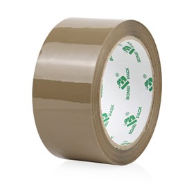 BOMEI PACK 3 Rolls of Parcel Tape Packing Tape Cardboard Tape 66 m x 48 mm Brown Packaging Material for Parcels and Cardboard Packing Tape with High Adhesion in Professional Quality