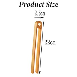 Magnetic Bamboo Toast Tongs Wooden Tongs Reusable Bamboo Kitchen Tongs Disposable Utensils Mini Bamboo Tongs for Cooking and Serving Utensils Tool