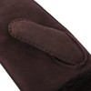 Harssidanzar Winter Mitten Gloves,Mens Sheepskin Shearling Heated Warm Furry Cuff
