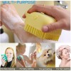 TIKA Silicone Bath Brush w Soap Dispenser-Body Scrubber, Handheld Hygiene
