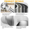 4" to 3"Round Duct Reducer Crimp Enlargement Adapter for Ventilation