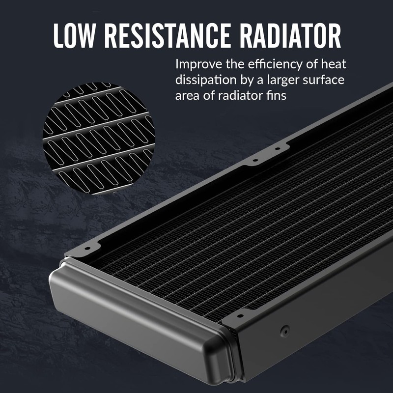 Dracaena.io 240mm AIO CPU Cooler - Single, Quiet PWM Fan