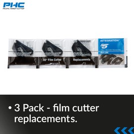 Pacific Handy Cutter Film Cutter Blade, 2-1/2 in. W, PK3, Stainless Steel (S5FC)