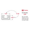 8020, 1050, 10 Series 1 Inch x 0.5 Inch T-Slotted