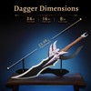 PowerGale Jinwoo Dagger Cosplay Sword with Sheath&Display Stand, Kasaka's Venom