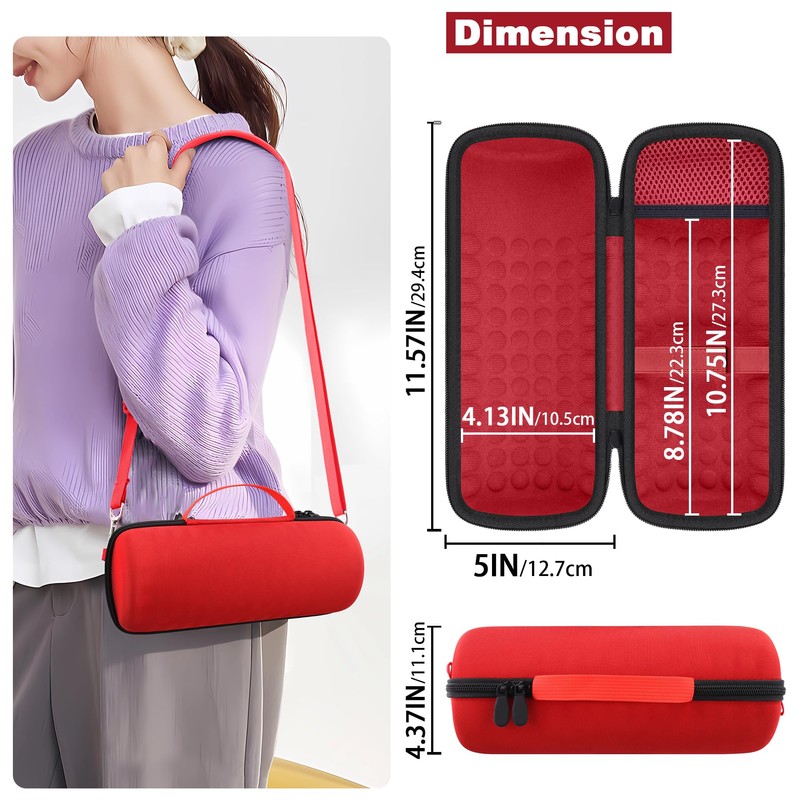 Hard Case for MILESEEY GeneSonic Pro Detachable Golf GPS Speaker,