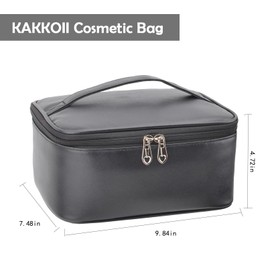 KAKKOII Bolsa de maquillaje de viaje, Negro -, Moda