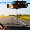 Cross Car Pendant, 2D Flat Acrylic Car Rear View Mirror