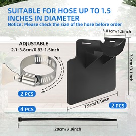 Pool Schlauchhalter 2 Stück Schwimmbad Rohrhalterung Schwarz Pool Schlauchhalterung Zubehör Mit Schlauchschelle Poolzubehörteile Schlauch