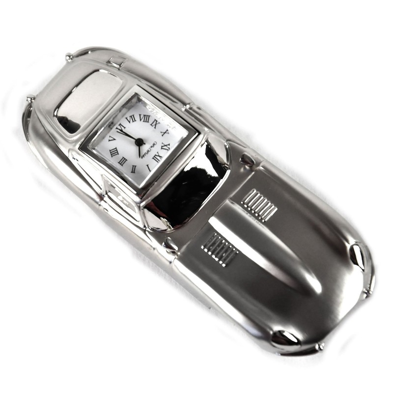Miniature E Type Sports Car Novelty Quartz Movement Collectors Clock