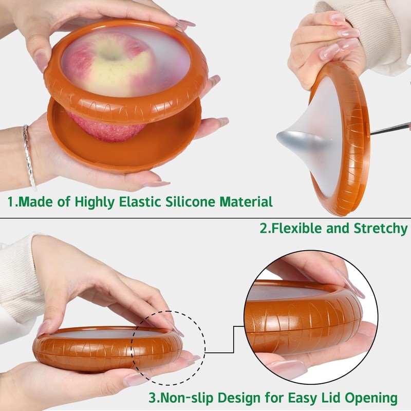 T-Raputa Avocado Saver and Tomato Holder - Set of 4