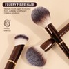 MAANGE Makeup Brushes 16Pcs Professional Foundation Powder Blush Contour Eyeshadows