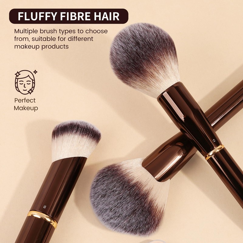 MAANGE Makeup Brushes 16Pcs Professional Foundation Powder Blush Contour Eyeshadows