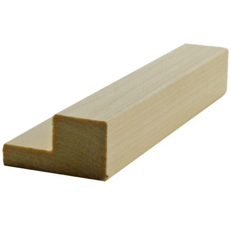 EWLR11 Kitchen Cabinet Square Light Rail Moulding, 7/8" x 1-9/16",