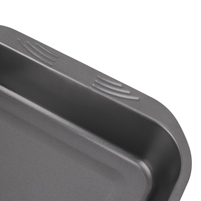 Roast Pan with Rack Rectangle Broiling Pan Carbon Steel Iron