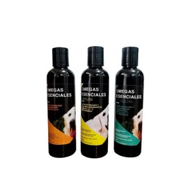 Aceites De Pescado para Perro Kit 3 Botellas/sabores 125 ml