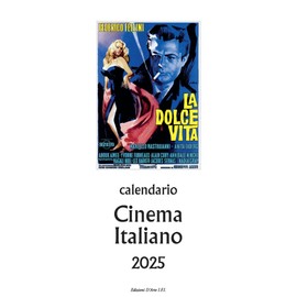 San Lorenzo Design Slim Cinema Italiano 2025 Calendar, ivory