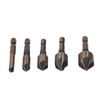 5-schneidiges Senkbohrer-Set, Stahl-Senkbohrer-Set Zum Bohren von Holz und Metall, 1/4