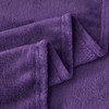 Aisbo Cuddly Fluffy Blanket Purple Fleece Blanket Warm Sofa Blanket