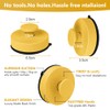 flintronic Pack of 2 Yellow Wall Hooks, Suction Cups, Suction