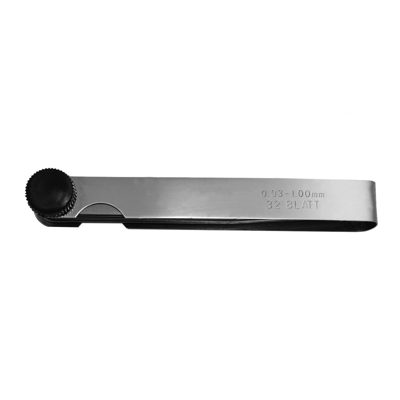 Spurtar 32 Pieces Stainless Steel Thickness Gauge Gap Gauge for