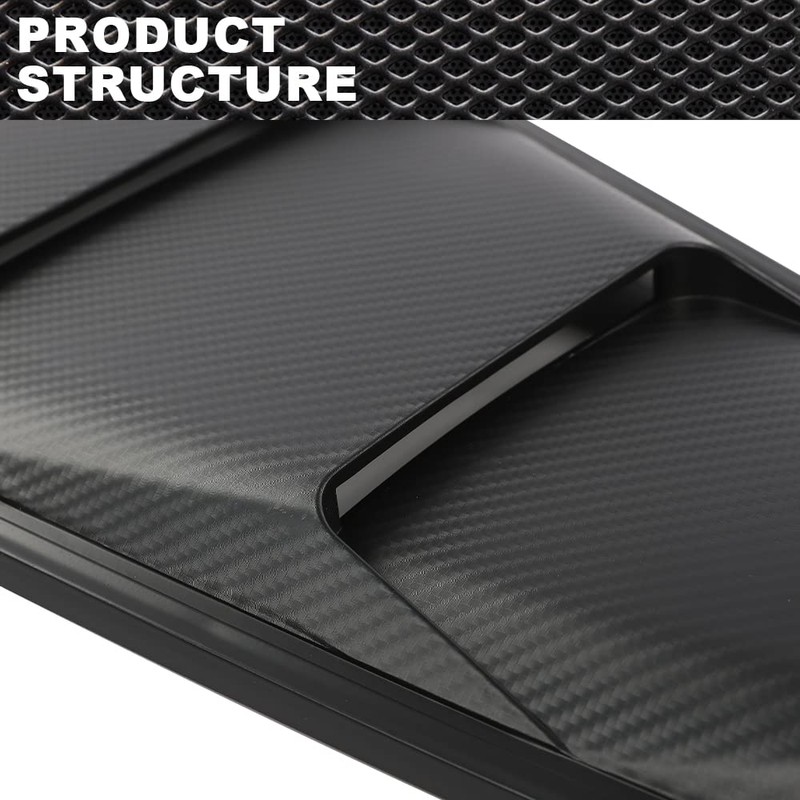 CROSSDESIGN Quarter Side Window Louvers Board Compatible with Ford Mustang