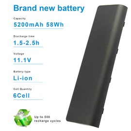 New Spare Battery fit HP 593553-001 593554-001 636631-001 593550-001 593562-001 586007-851 HSTNN-Q62C HSTNN-CBOW HSTNN-IB0N HSTNN-IB0X -Futurebatt
