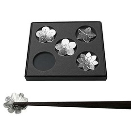 Noseku 501716 Chopstick Rest - Hanabana - 5 Pieces (100% Tin)